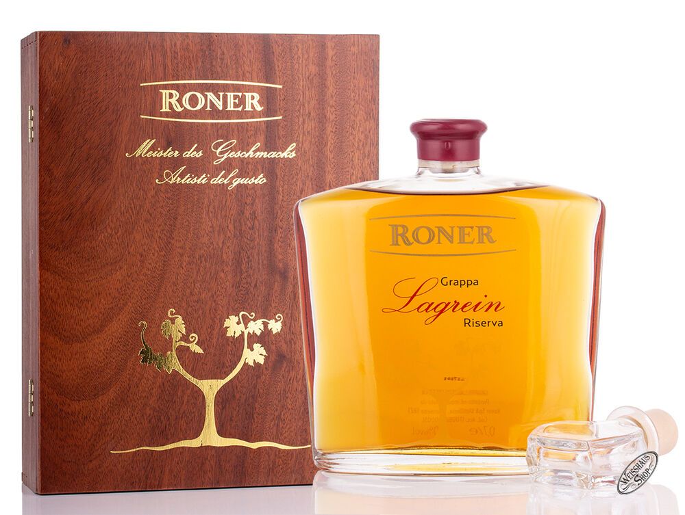 Roner Grappa Lagrein Riserva 40% vol. 0,70l Roner Grappa Lagrein Riserva 40% vol. 0,70l