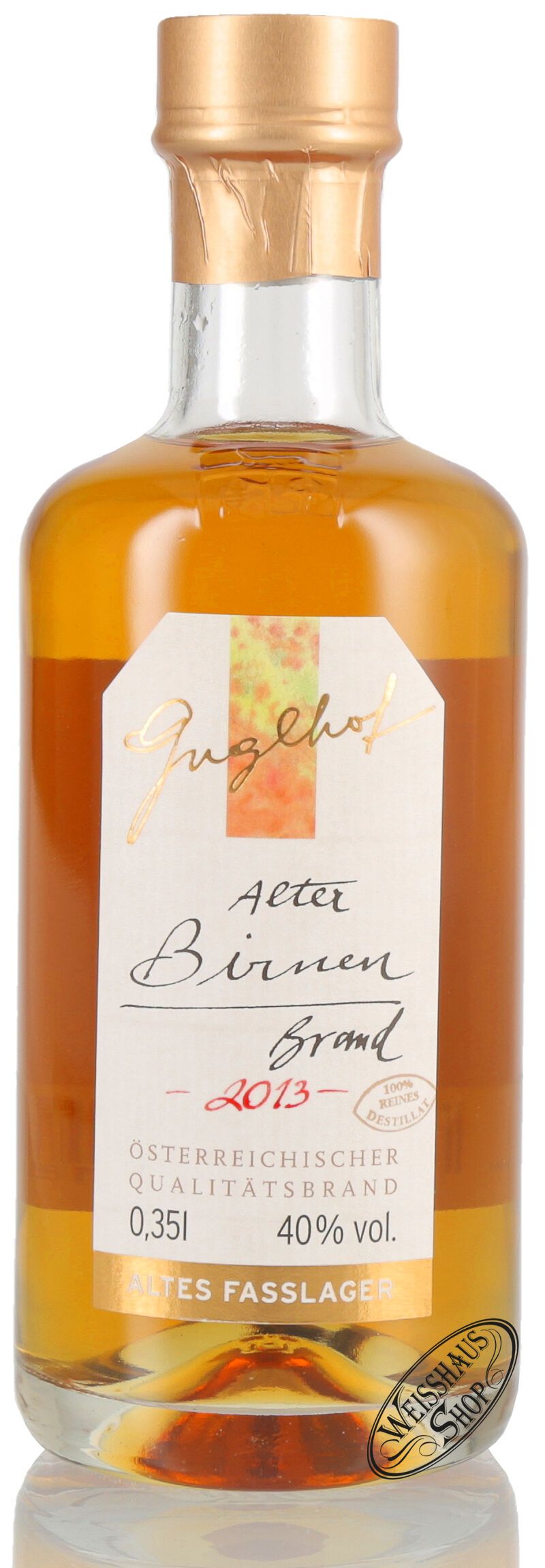Guglhof Alter Birnen Brand 40% vol. Jahrgangsbrand 0,35l Guglhof Alter Birnen Brand 40% vol. Jahrgangsbrand 0,35l