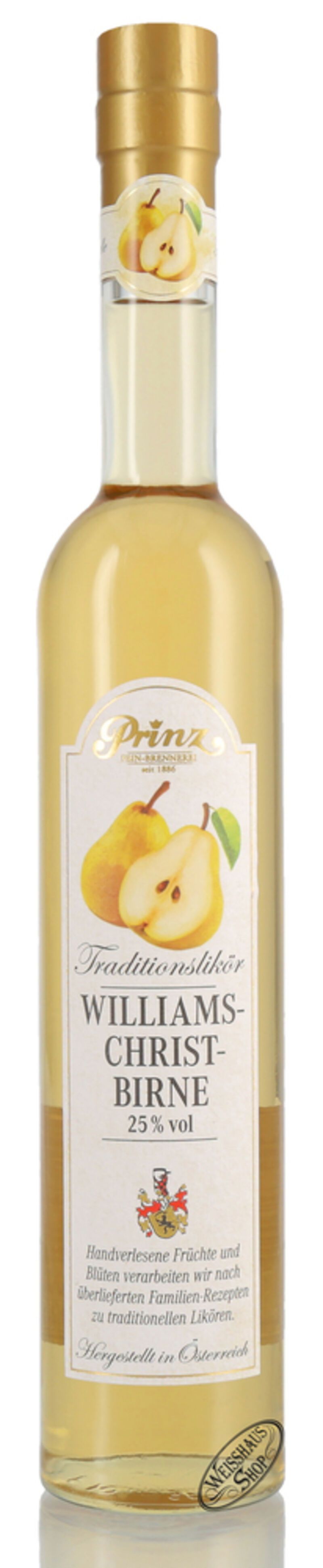 Prinz Williamslikör 25% vol. 0,50l Prinz Williamslikör 25% vol. 0,50l