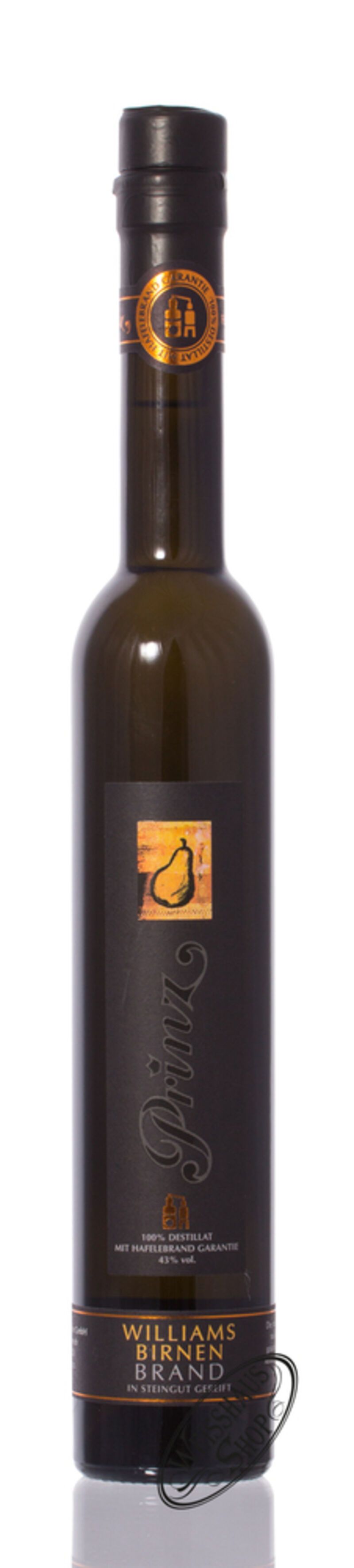 Prinz Hafele Williams Birnenbrand 43% vol. 0,35l Prinz Hafele Williams Birnenbrand 43% vol. 0,35l
