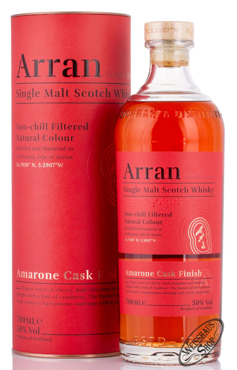The Arran Amarone Finish Whisky 50% vol. 0,70l The Arran Amarone Finish Whisky 50% vol. 0,70l