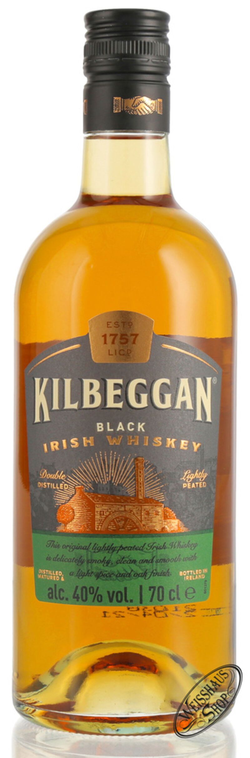 Kilbeggan Black Irish Whiskey 40% vol. 0,70l