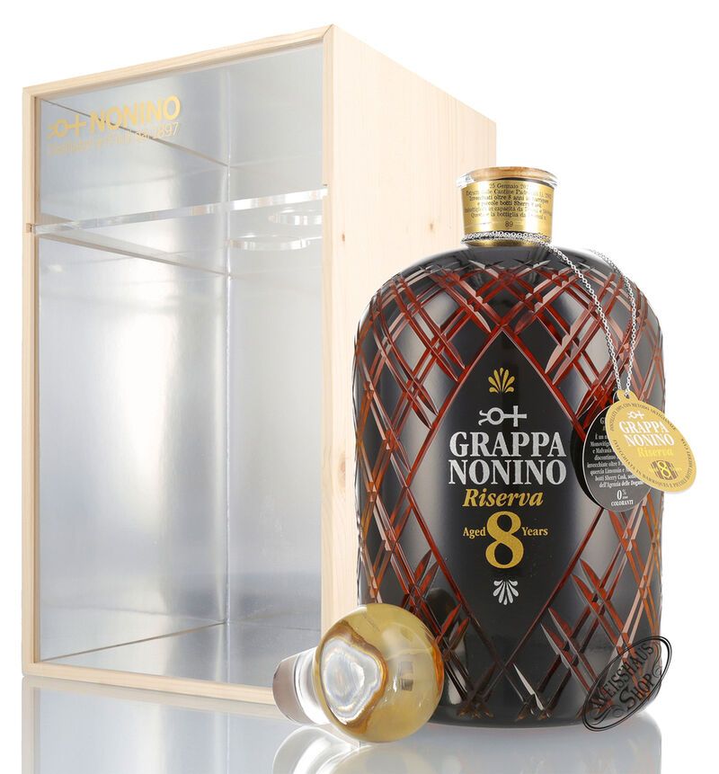 Nonino Grappa Riserva 8 Jahre Barrique 43% vol. 5,8l Nonino Grappa Riserva 8 Jahre Barrique 43% vol. 5,8l