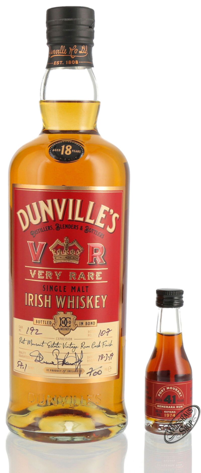 Dunville's 18 YO Irish Whiskey 57,1% vol. 0,70l Dunville's 18 YO Irish Whiskey 57,1% vol. 0,70l