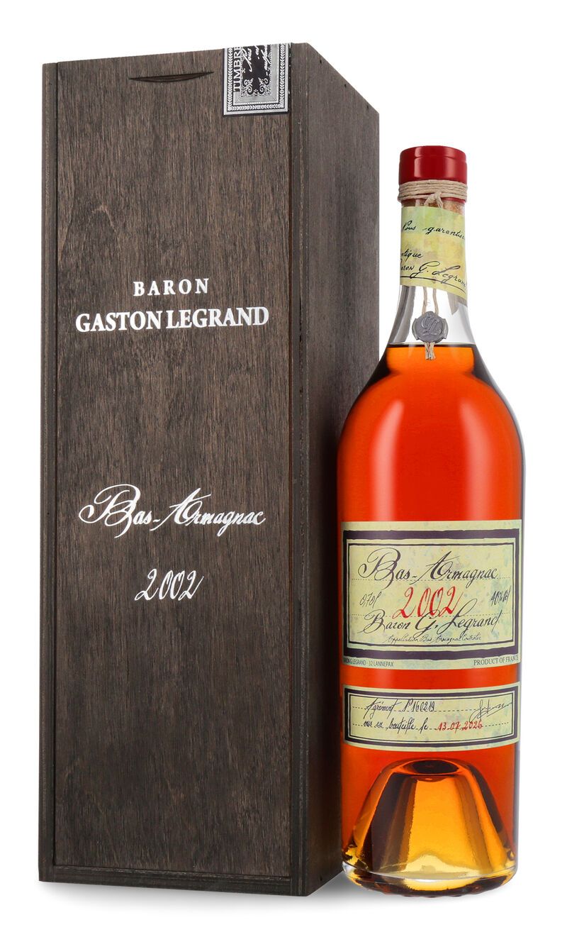 Lhéraud Baron Gaston Legrand 2002 Bas Armagnac 40% vol. 0,70l