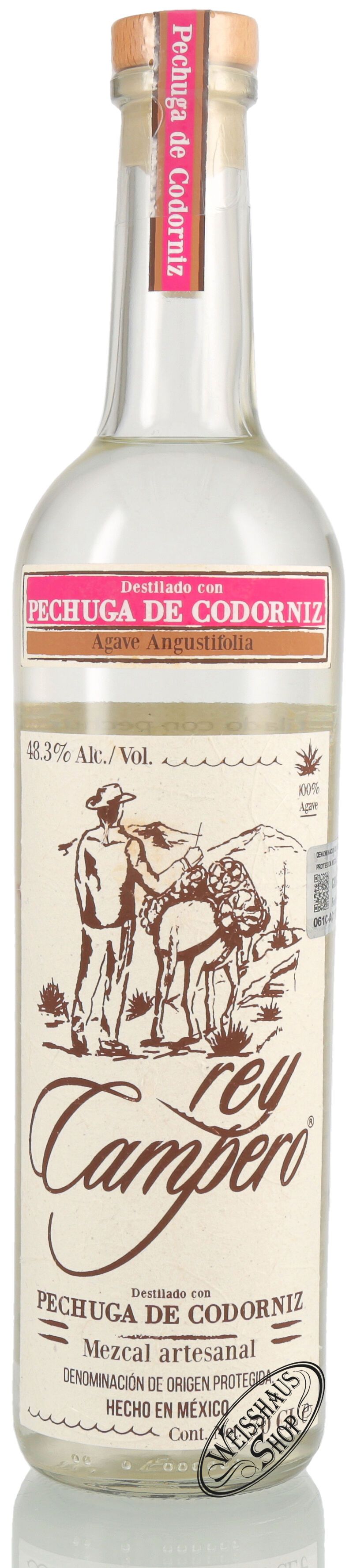 Rey Campero Mezcal Pechuga 48,3% vol. 0,70l Rey Campero Mezcal Pechuga 48,3% vol. 0,70l