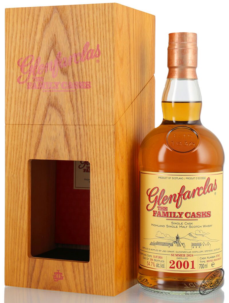 Glenfarclas Vintage 2001 Family Casks Whisky 54,7% vol. 0,70l Glenfarclas Vintage 2001 Family Casks Whisky 54,7% vol. 0,70l