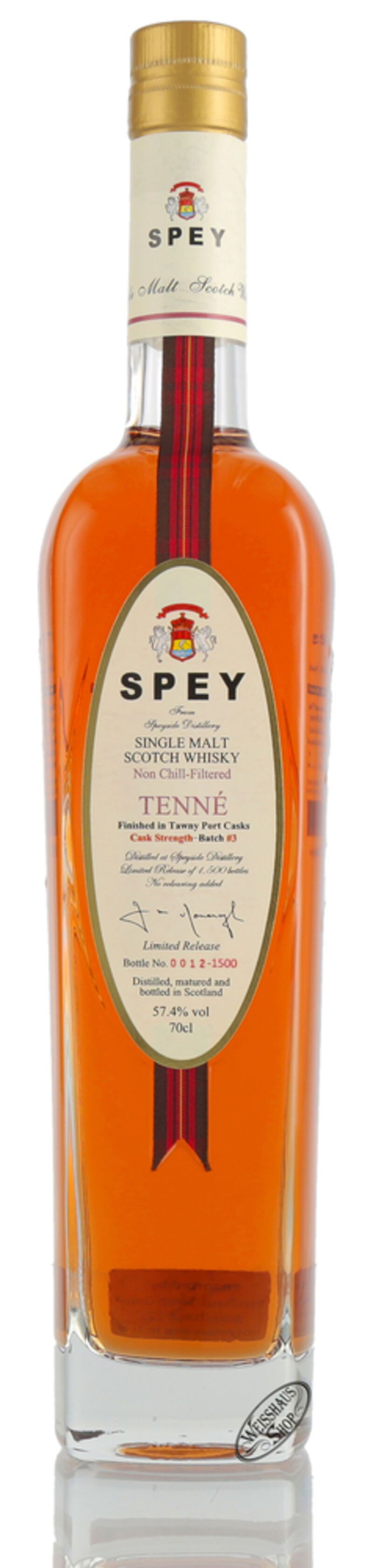 Spey Tenne Batch #3 Cask Strength Whisky 57,4% vol. 0,70l Spey Tenne Batch #3 Cask Strength Whisky 57,4% vol. 0,70l