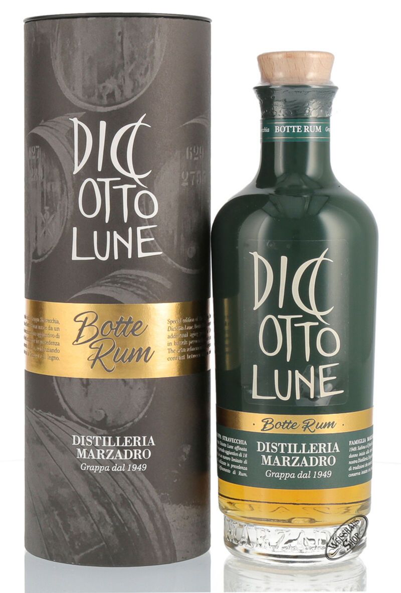 Marzadro Grappa Le Dicotto Lune Riserva Rum 42% vol. 0,50l Marzadro Grappa Le Dicotto Lune Riserva Rum 42% vol. 0,50l