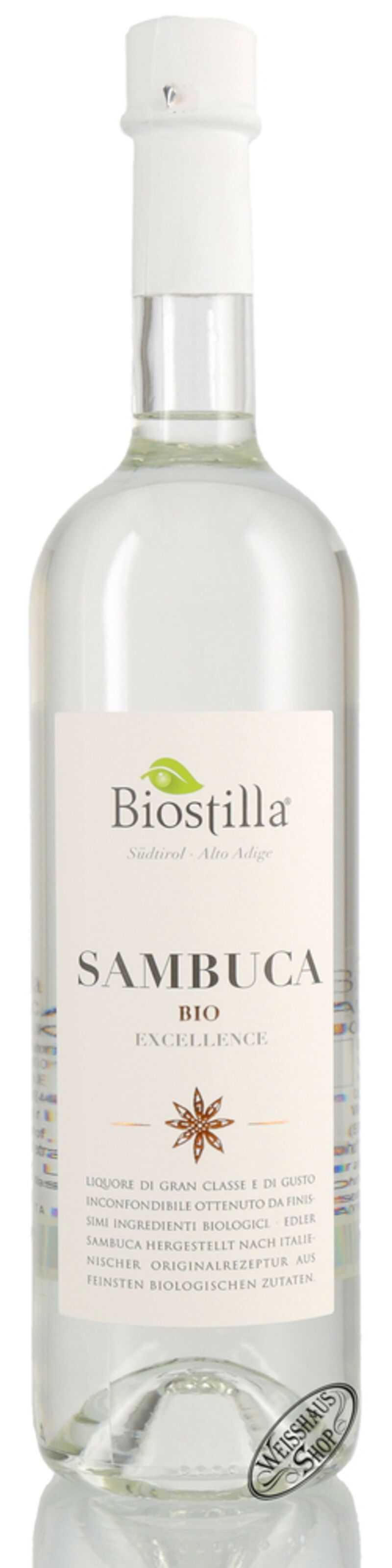 Walcher Biostilla BIO Sambuca 40% vol. 0,70l Walcher Biostilla BIO Sambuca 40% vol. 0,70l