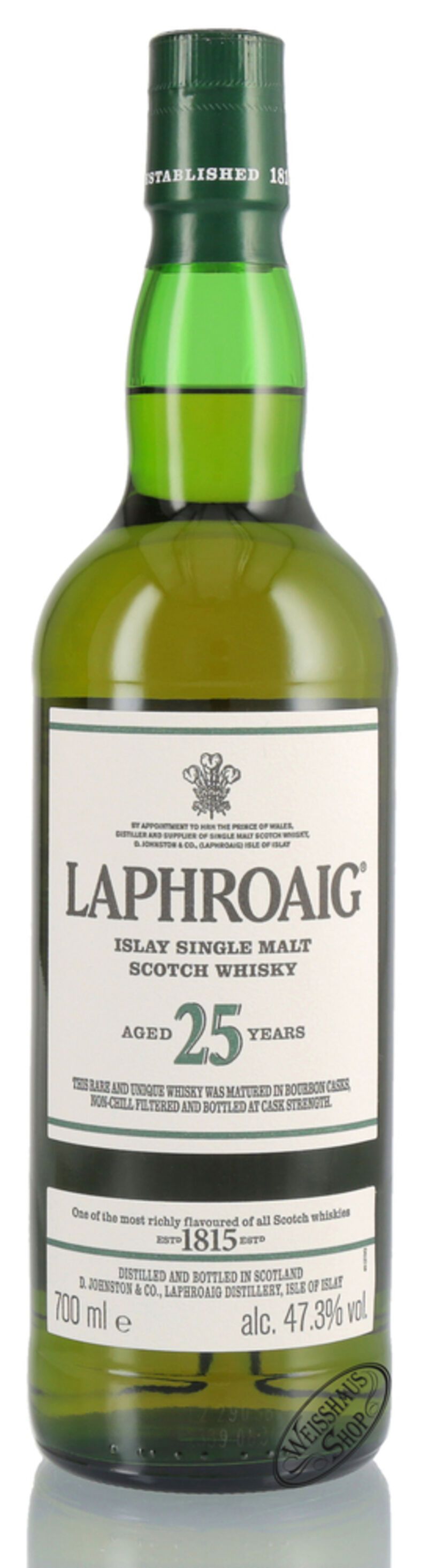Laphroaig 25 YO Cask Strength Edition 2023 Whisky 47,3% vol. 0,70l Laphroaig 25 YO Cask Strength Edition 2023 Whisky 47,3% vol. 0,70l