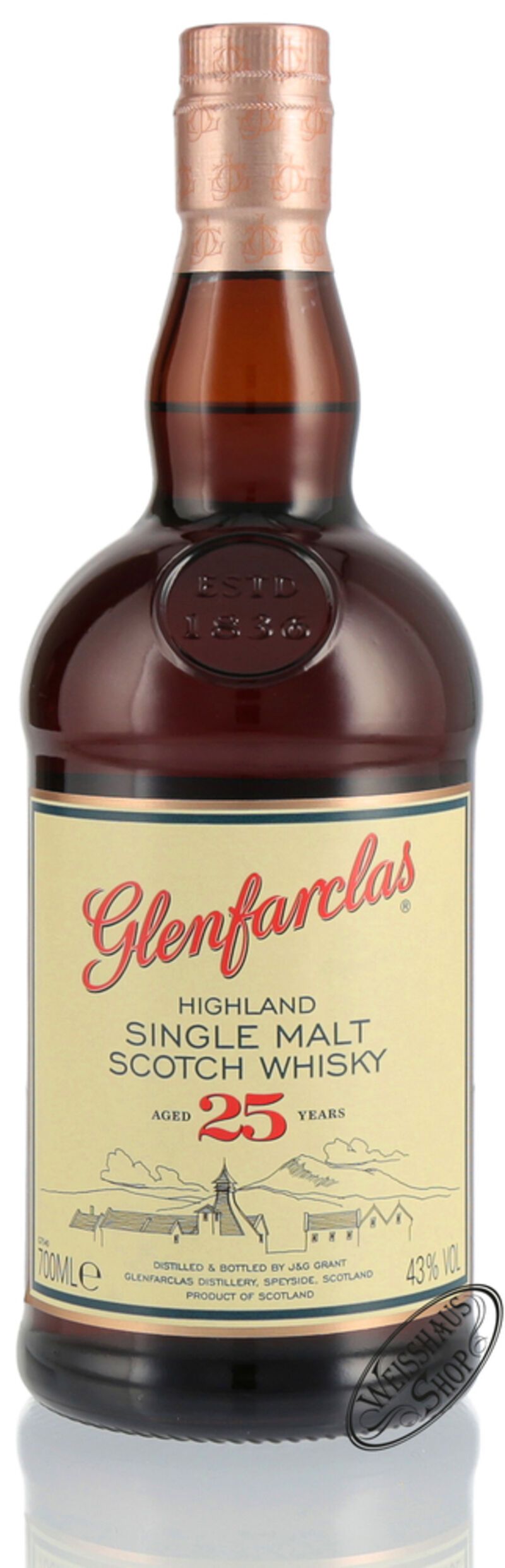 Glenfarclas 25 YO Single Malt Whisky 43% vol. 0,70l