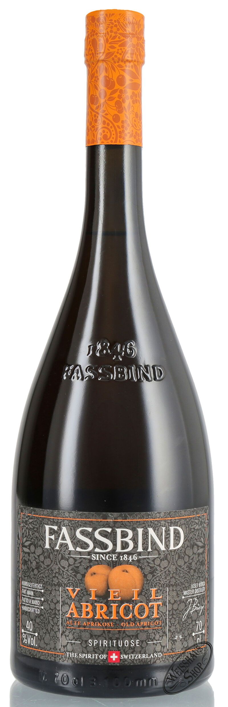 Fassbind Vieil Abricot 40% vol. 0,70l B-Ware