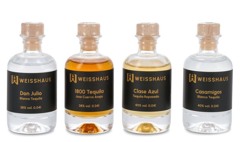 Taste and Match - Tequila-Favoriten 4 x 0,04l Weisshaus Sample Set