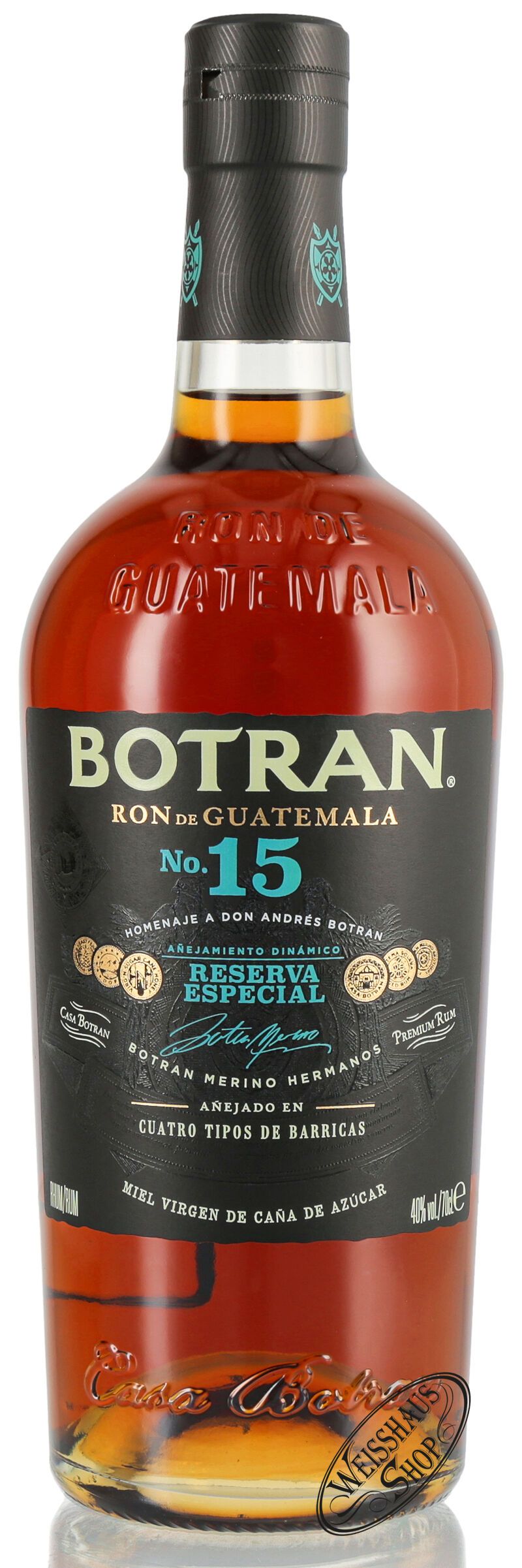Botran 15 YO Ron Anejo Reserva Rum 40% vol. 0,70l Botran 15 YO Ron Anejo Reserva Rum 40% vol. 0,70l