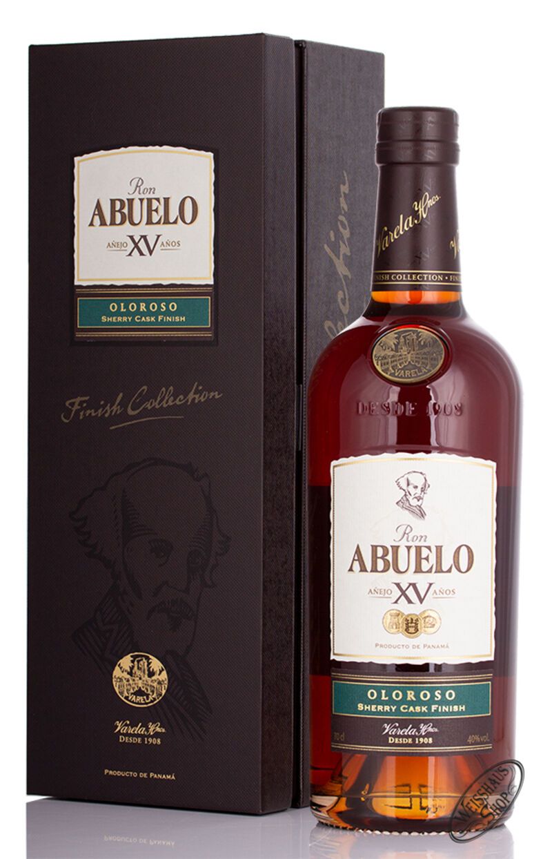 Ron Abuelo XV Oloroso Sherry Finish Rum 40% vol. 0,70l Ron Abuelo XV Oloroso Sherry Finish Rum 40% vol. 0,70l