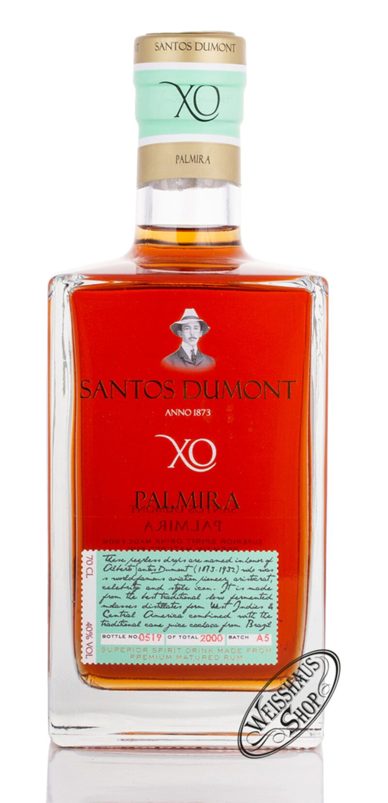 Santos Dumont XO Palmira 40% vol. 0,70l