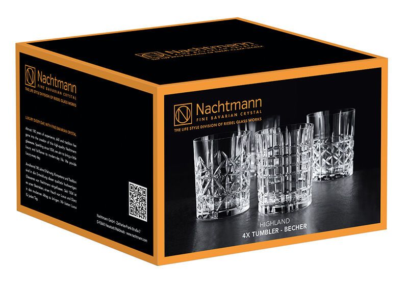 Nachtmann Highland Whisky/Rum Tumbler Set 4 Gläser