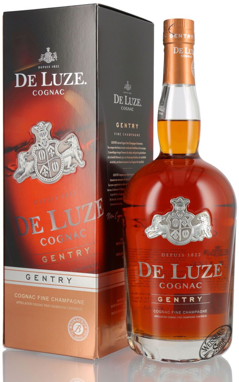 De Luze VS Fine Champagne Cognac Gentry 40% vol. 1,0l De Luze VS Fine Champagne Cognac Gentry 40% vol. 1,0l