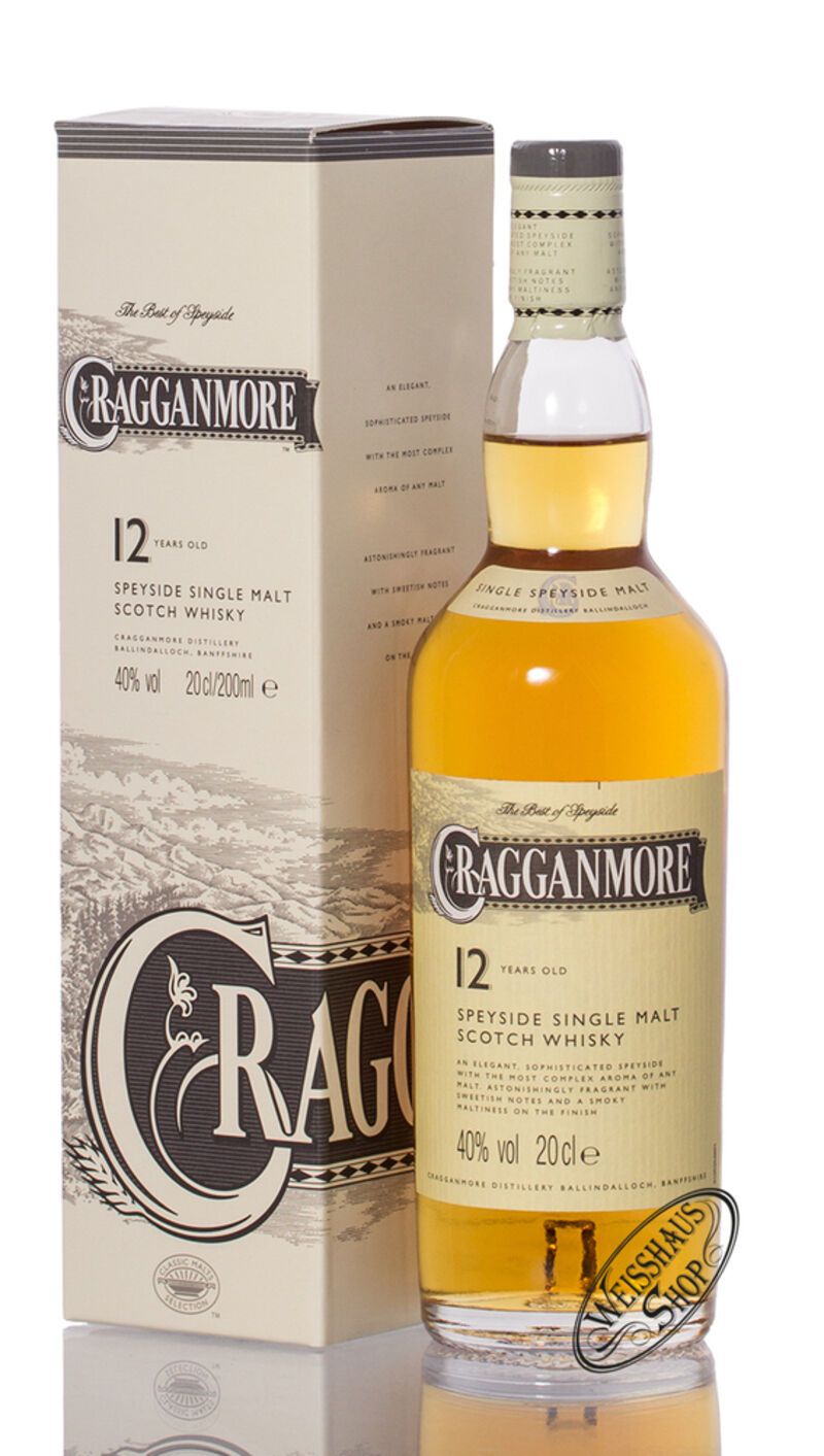 Cragganmore 12 YO Single Malt Whisky 40% vol. 0,20l Cragganmore 12 YO Single Malt Whisky 40% vol. 0,20l
