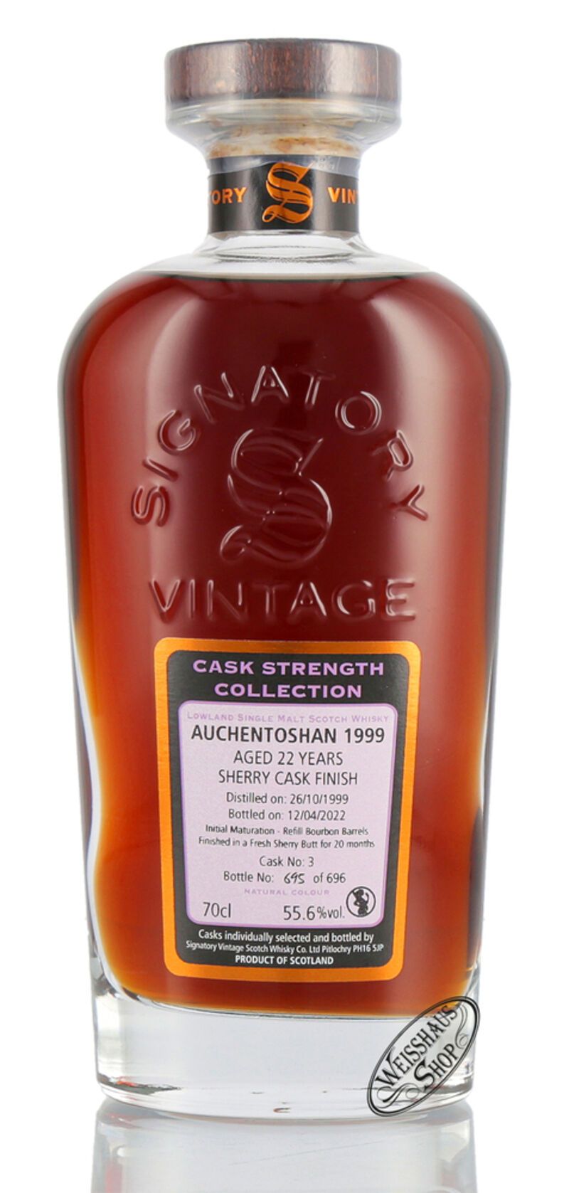 Auchentoshan Vintage 1999 Signatory Whisky 55,6% vol. 0,70l