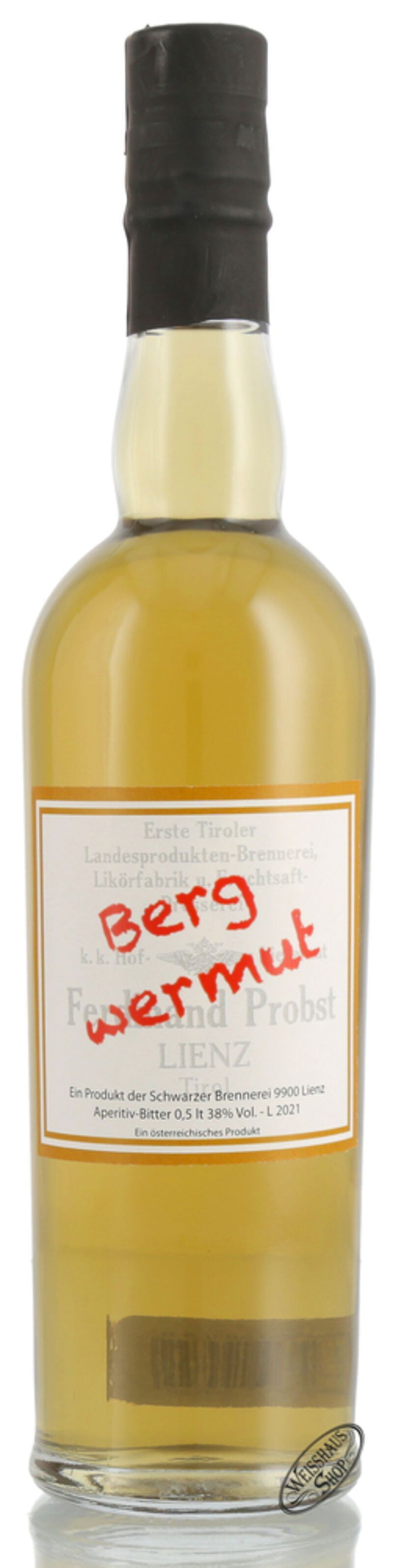 Schwarzer Bergwermut 38% vol. 0,50l Schwarzer Bergwermut 38% vol. 0,50l