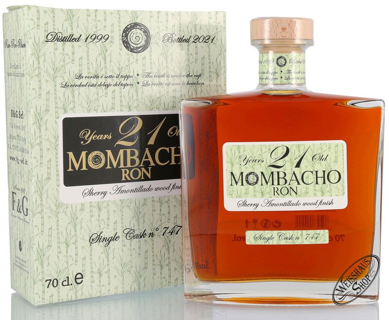 Mombacho 21 YO Sherry Cask Finish Rum 43% vol. 0,70l