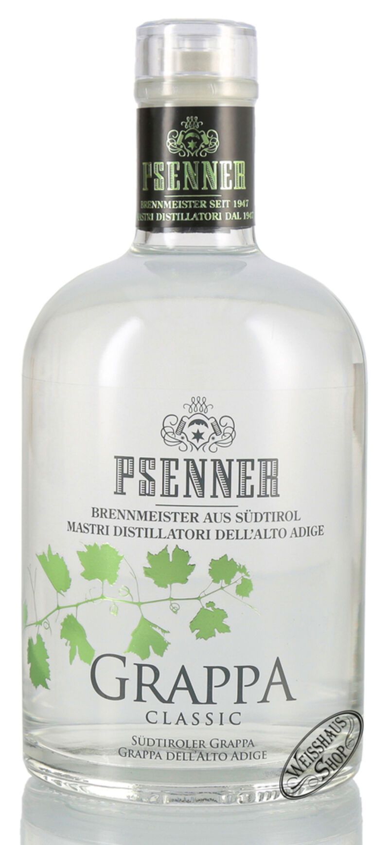 Psenner Grappa Classic 40% vol. 0,70l Psenner Grappa Classic 40% vol. 0,70l