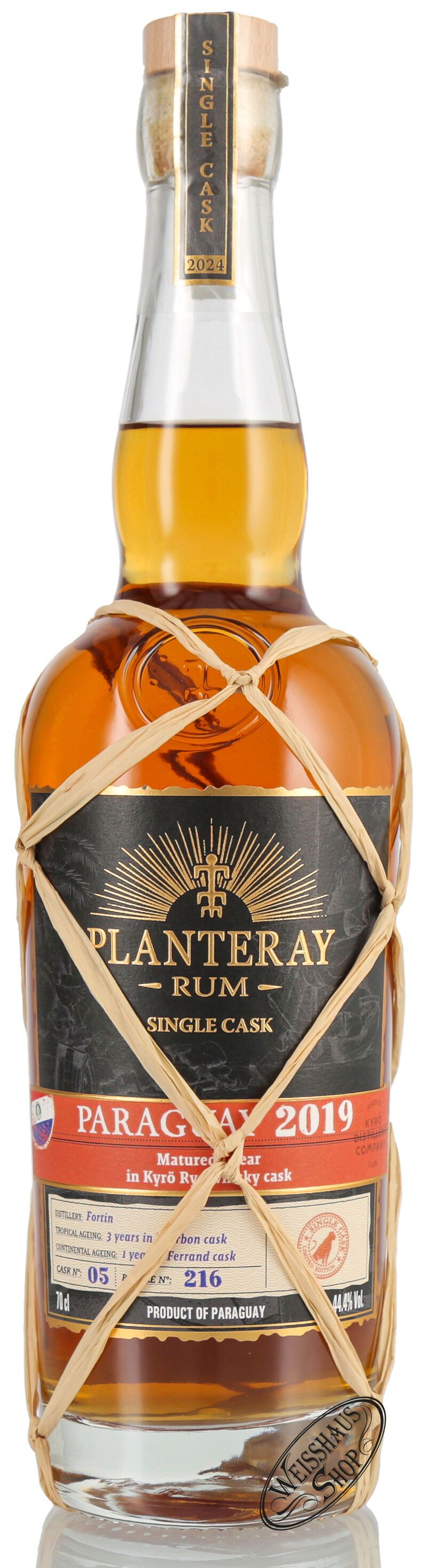 Planteray Paraguay Vintage 2019 Single Cask Rum 44,4% vol. 0,70l Planteray Paraguay Vintage 2019 Single Cask Rum 44,4% vol. 0,70l