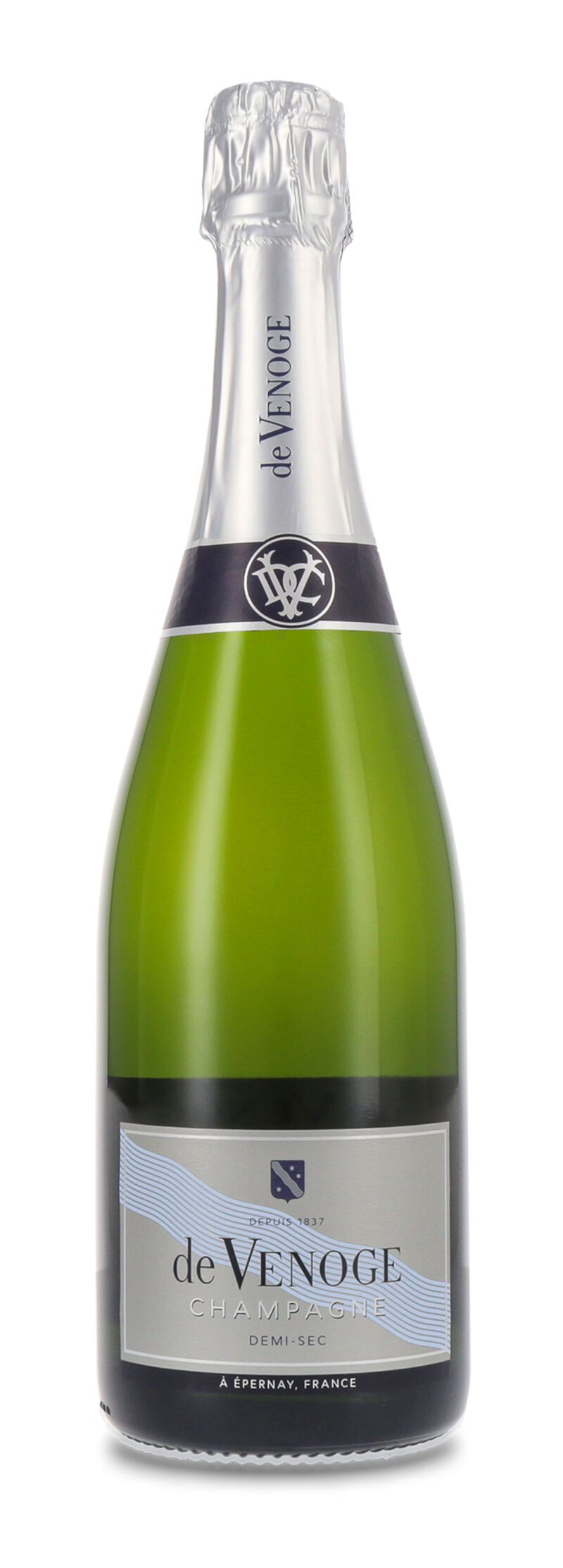 De Venoge Champagner Cordon Bleu Demi Sec 12% vol. 0,75l Geschenkkarton