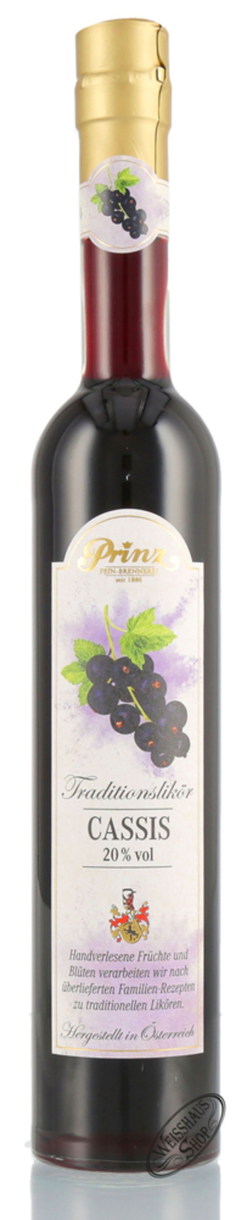 Prinz Cassis-Likör 20% vol. 0,50l Prinz Cassis-Likör 20% vol. 0,50l