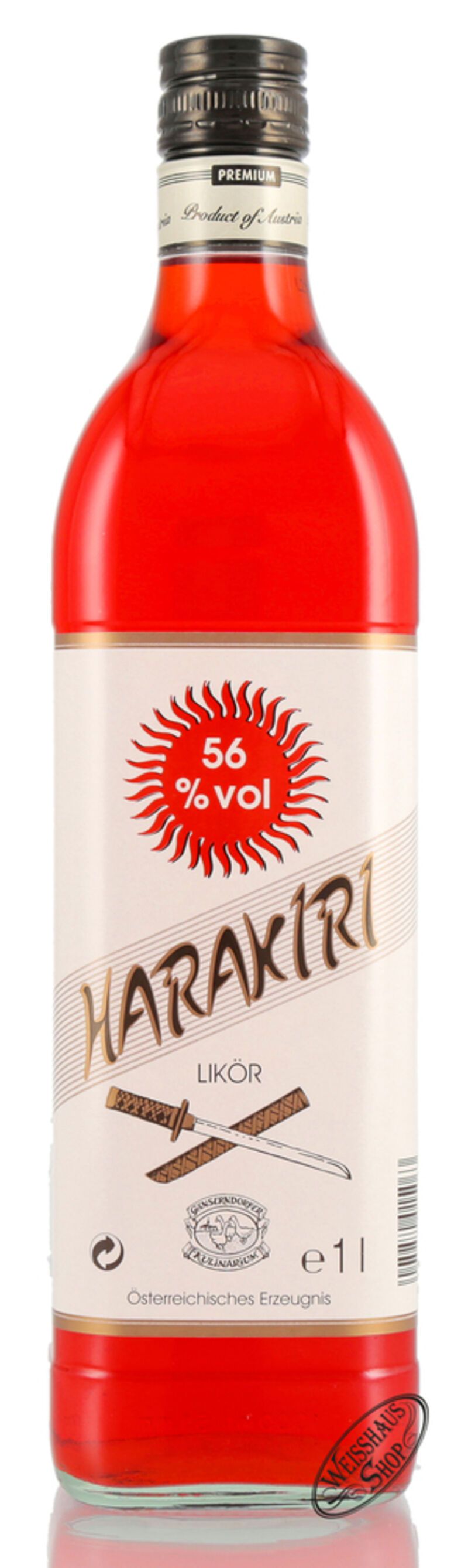 Auersthaler Harakiri 56% vol. 1,0l Auersthaler Harakiri 56% vol. 1,0l