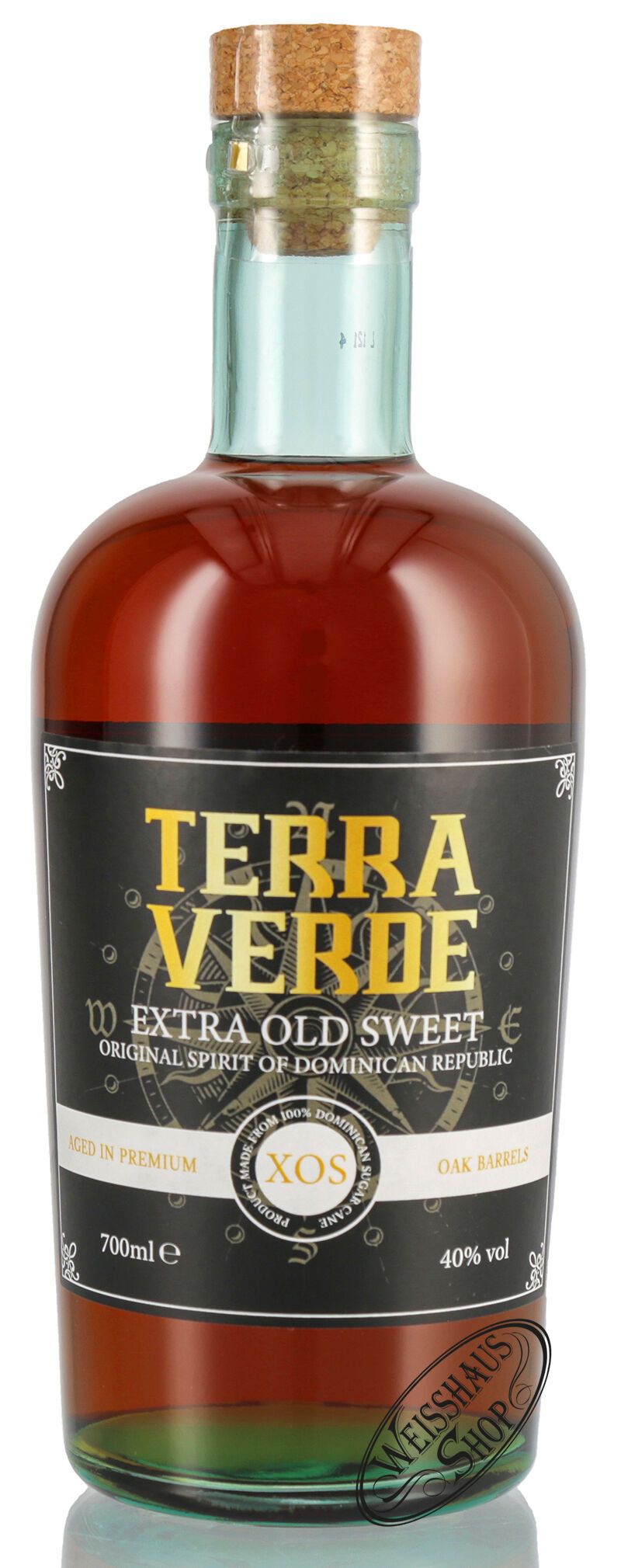 Terra Verde XOS Extra Old Sweet Rum Spirit 40% vol. 0,70l Terra Verde XOS Extra Old Sweet Rum Spirit 40% vol. 0,70l