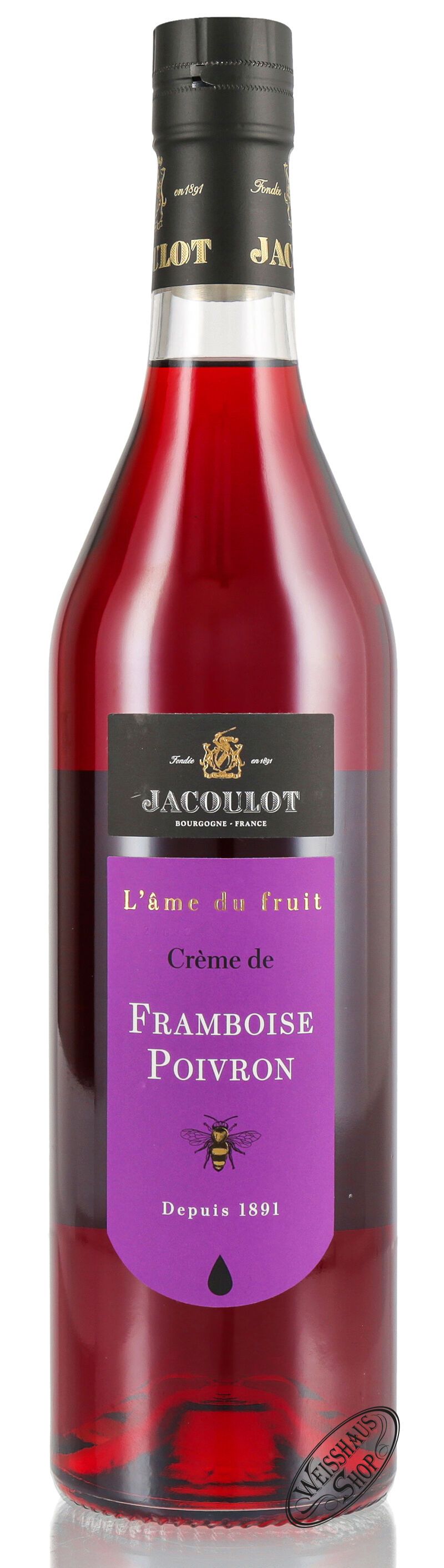 Jacoulot Himbeer-Pfeffer Likör 16% vol. 0,70l Jacoulot Himbeer-Pfeffer Likör 16% vol. 0,70l