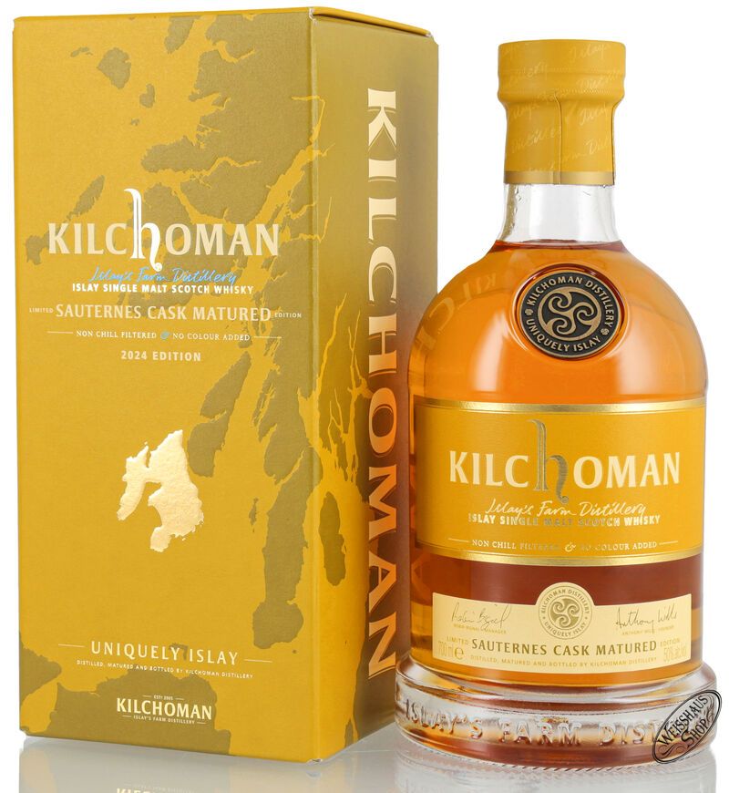 Kilchoman Sauternes Cask Matured Islay Whisky 50% vol. 0,70l Kilchoman Sauternes Cask Matured Islay Whisky 50% vol. 0,70l