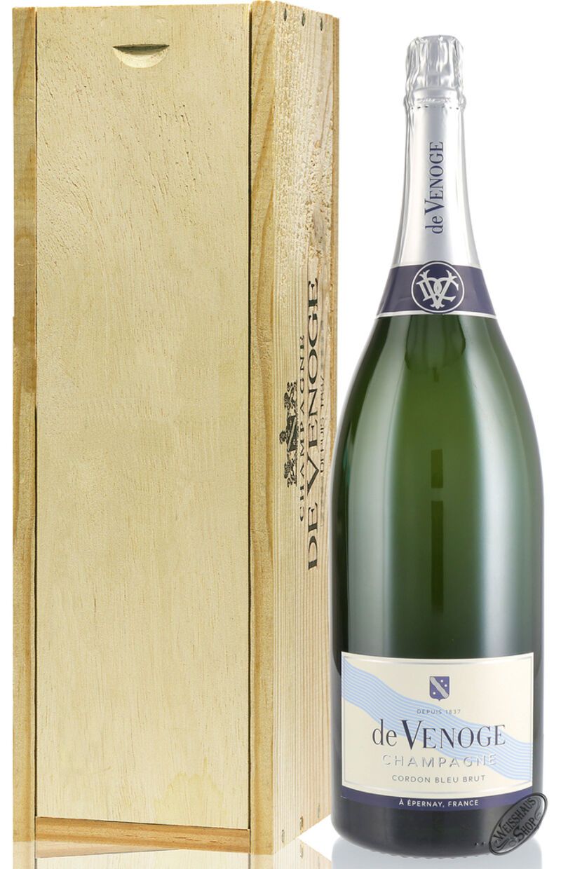 De Venoge Champagner Cordon Bleu Brut 12% vol. 12,0l Balthazar De Venoge Champagner Cordon Bleu Brut 12% vol. 12,0l Balthazar