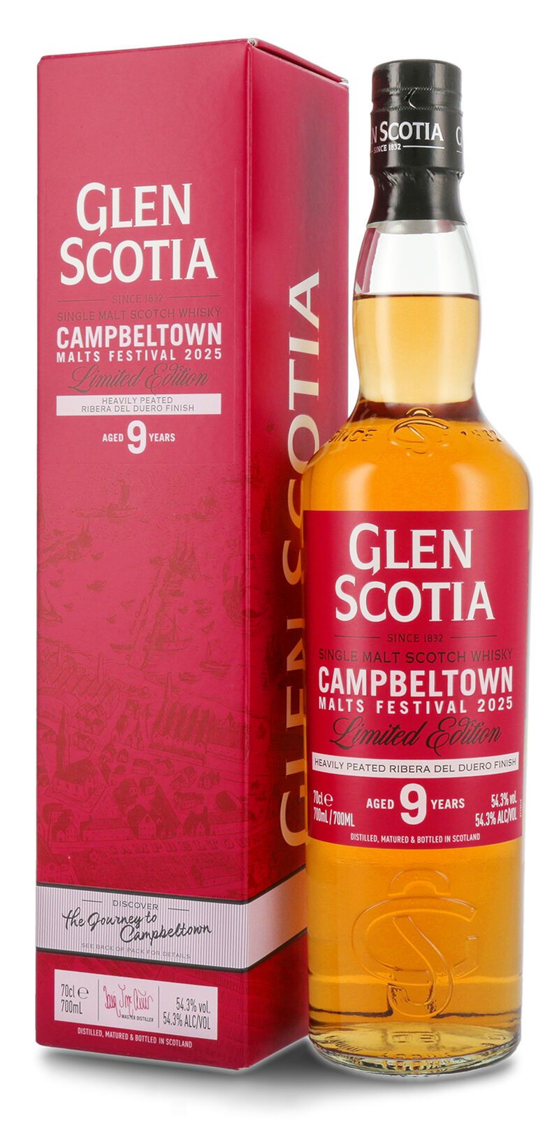 Glen Scotia 9 YO Heavily Peated Whisky 54,3% vol. 0,70l Glen Scotia 9 YO Heavily Peated Whisky 54,3% vol. 0,70l