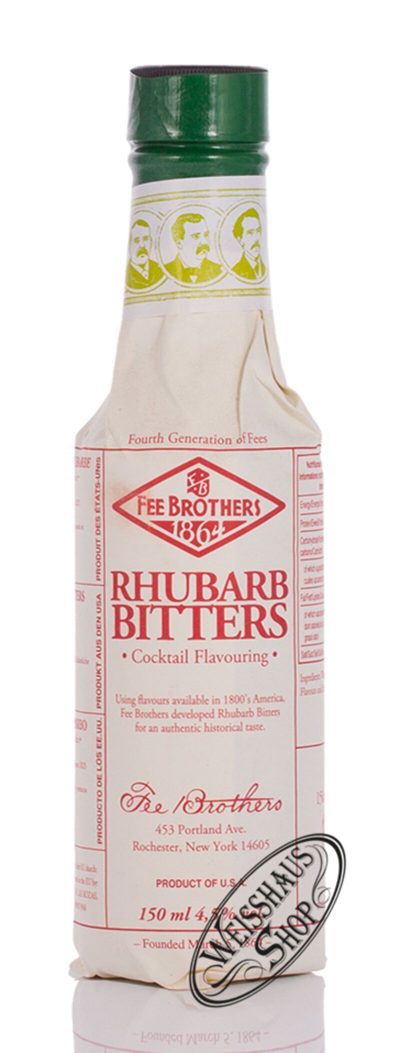 Fee Brothers Rhubarb Bitters 4,5% vol. 0,15l Fee Brothers Rhubarb Bitters 4,5% vol. 0,15l