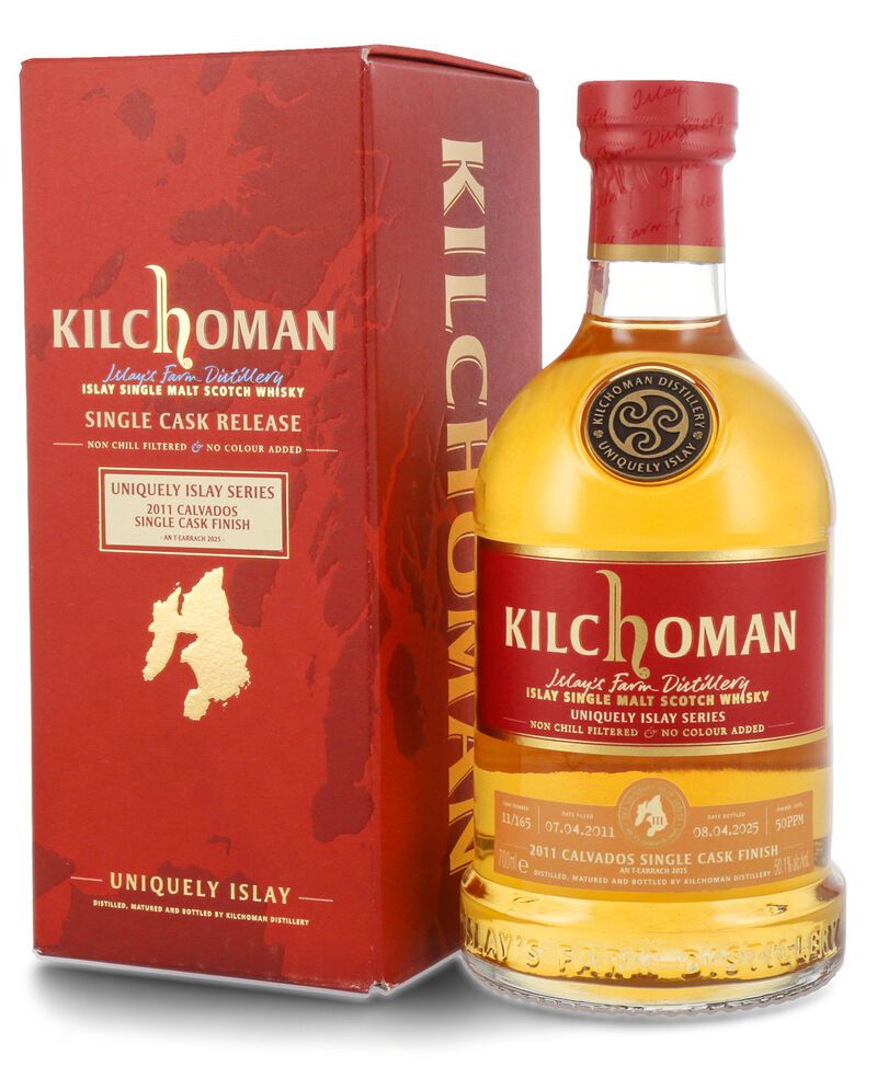 Kilchoman Calvados Single Cask Finish 2011 Uniquely Islay Series Whisky 50,1% vol. 0,70l Kilchoman Calvados Single Cask Finish 2011 Uniquely Islay Series Whisky 50,1% vol. 0,70l