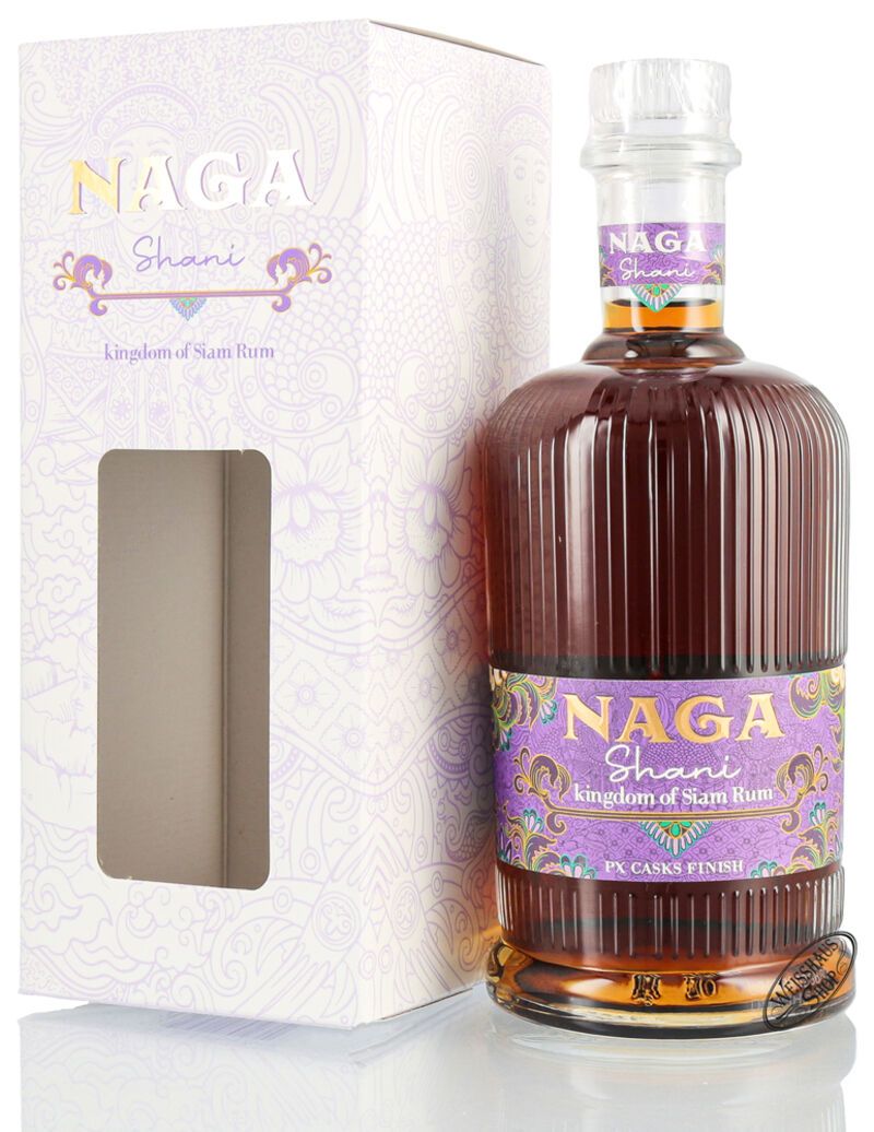 Naga Shani Kingdom of Siam PX Cask Rum 46% vol. 0,70l Naga Shani Kingdom of Siam PX Cask Rum 46% vol. 0,70l
