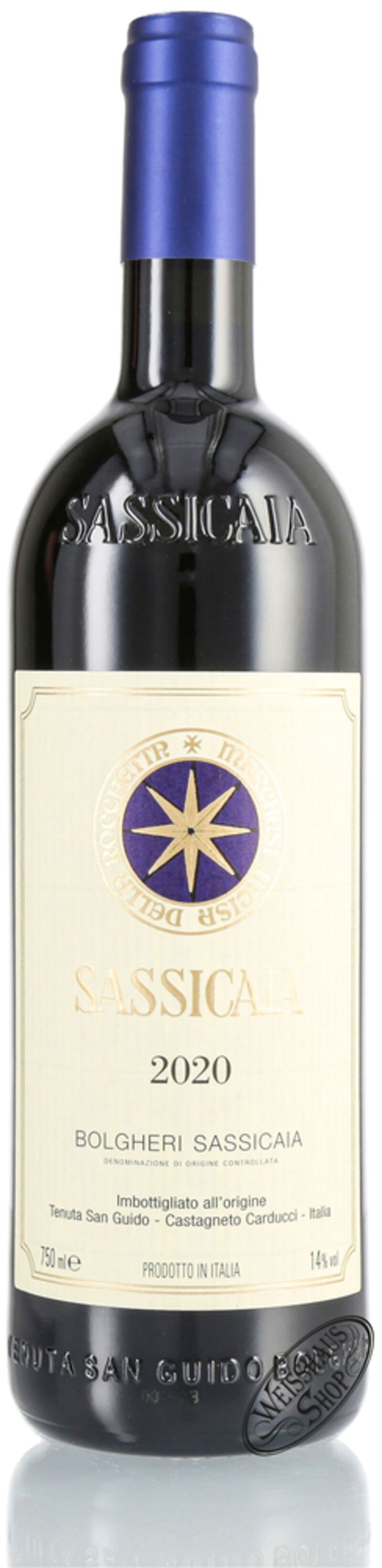 Sassicaia Bolgheri D.O.C. 2020 14% vol. 0,75l B-Ware 2020