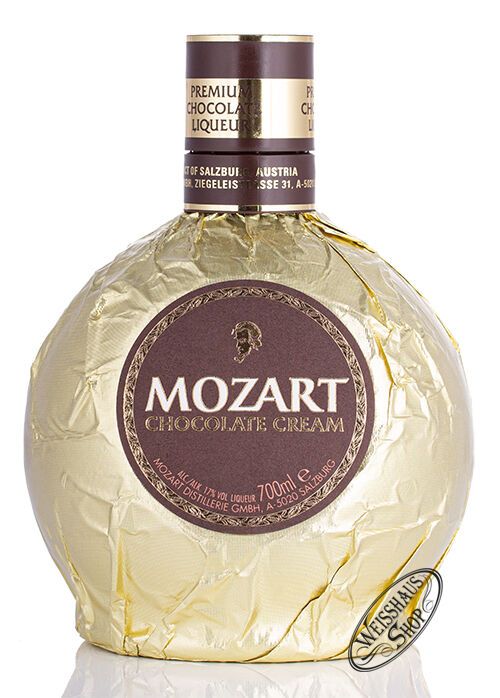 Mozart Chocolate Cream Gold Likör 17% vol. 0,70l Mozart Chocolate Cream Gold Likör 17% vol. 0,70l