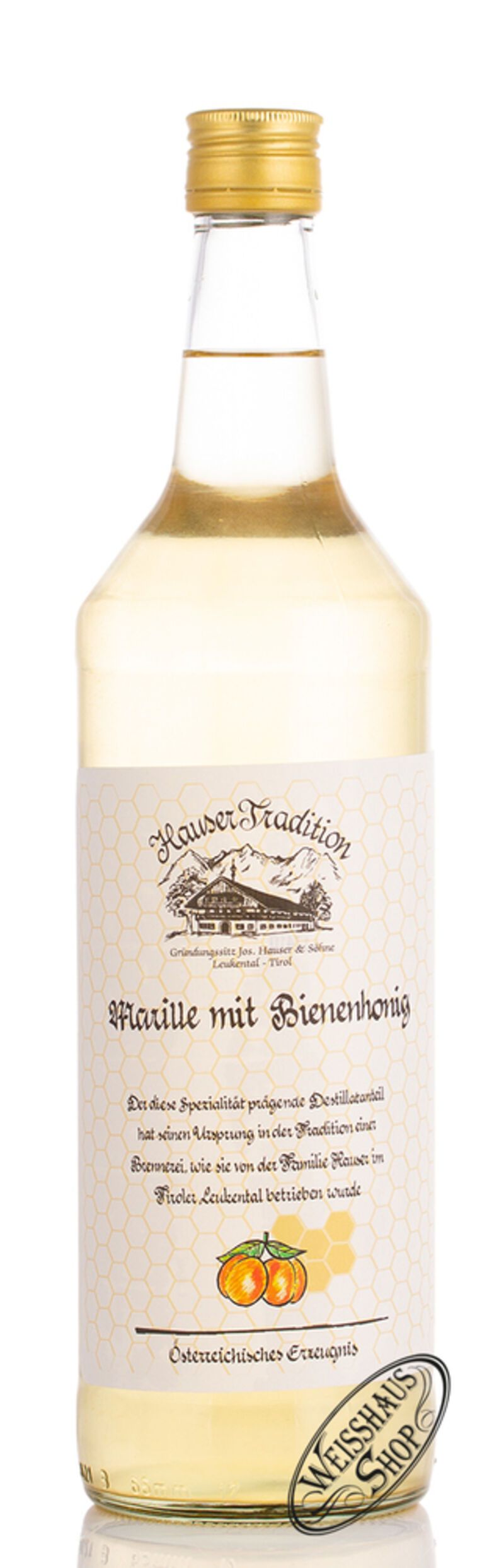 Hauser Marillenschnaps mit Honig 35% vol. 1,0l Hauser Marillenschnaps mit Honig 35% vol. 1,0l