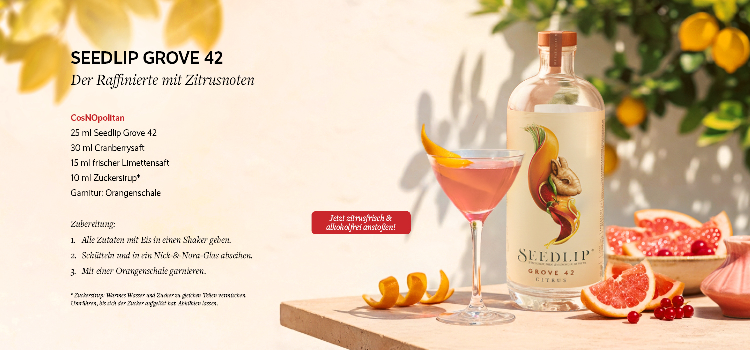Seedlip Groove 42 Cocktail