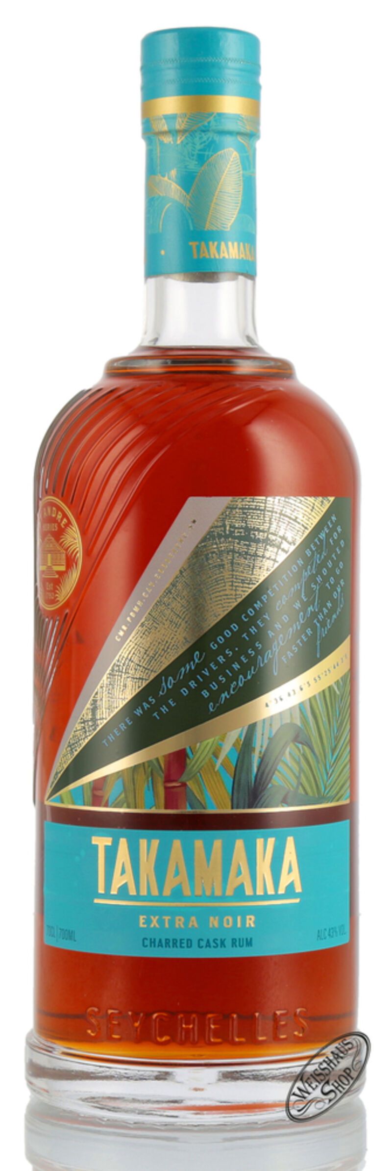 Takamaka St. André Extra Noir 43% vol. 0,70l Takamaka St. André Extra Noir 43% vol. 0,70l
