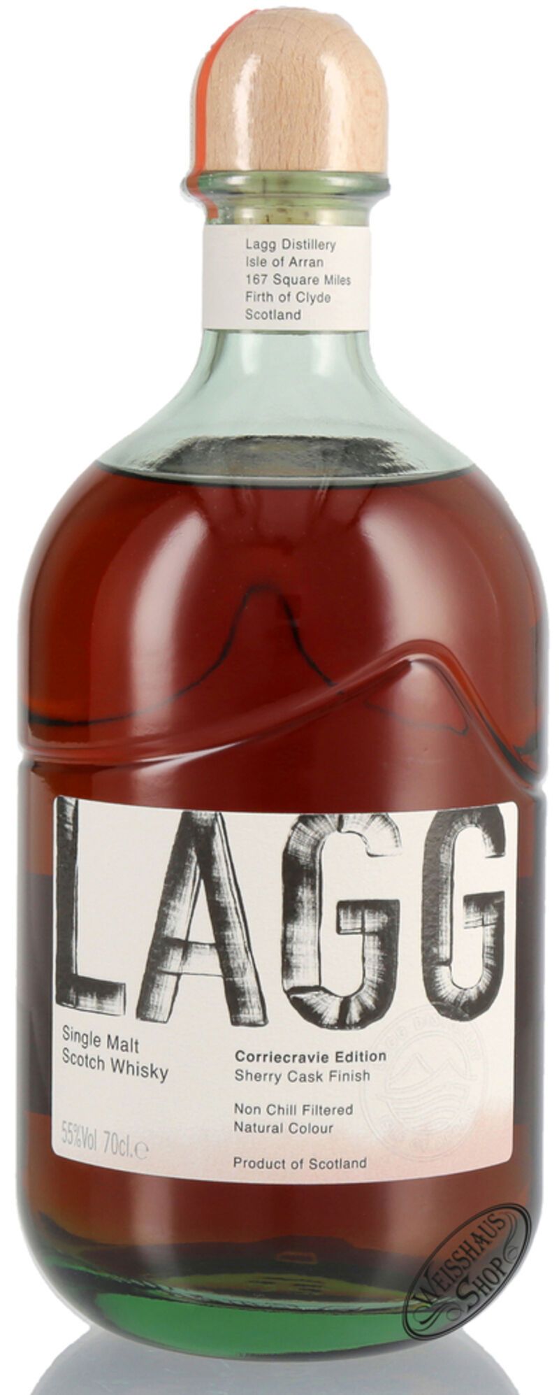 Lagg Corriecravie Whisky 55% vol. 0,70l B-Ware