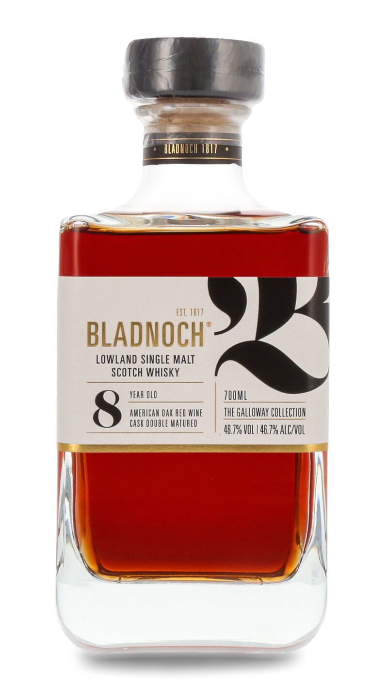 Bladnoch 8 YO Red Wine Cask Single Malt Whisky 46,7% vol. 0,70l