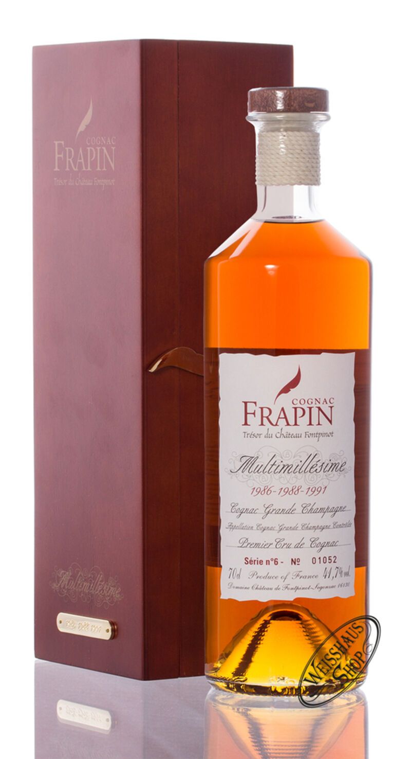 Frapin Multimillesime No. 6 1986-1988-1991 Cognac 41,7% vol. 0,70l Frapin Multimillesime No. 6 1986-1988-1991 Cognac 41,7% vol. 0,70l