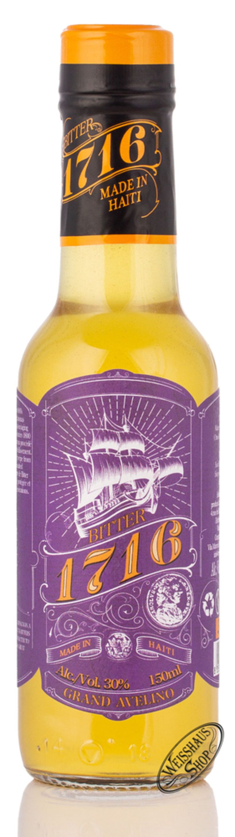 Haiti 1716 Grand Avelino Bitters 30% vol. 0,15l Haiti 1716 Grand Avelino Bitters 30% vol. 0,15l