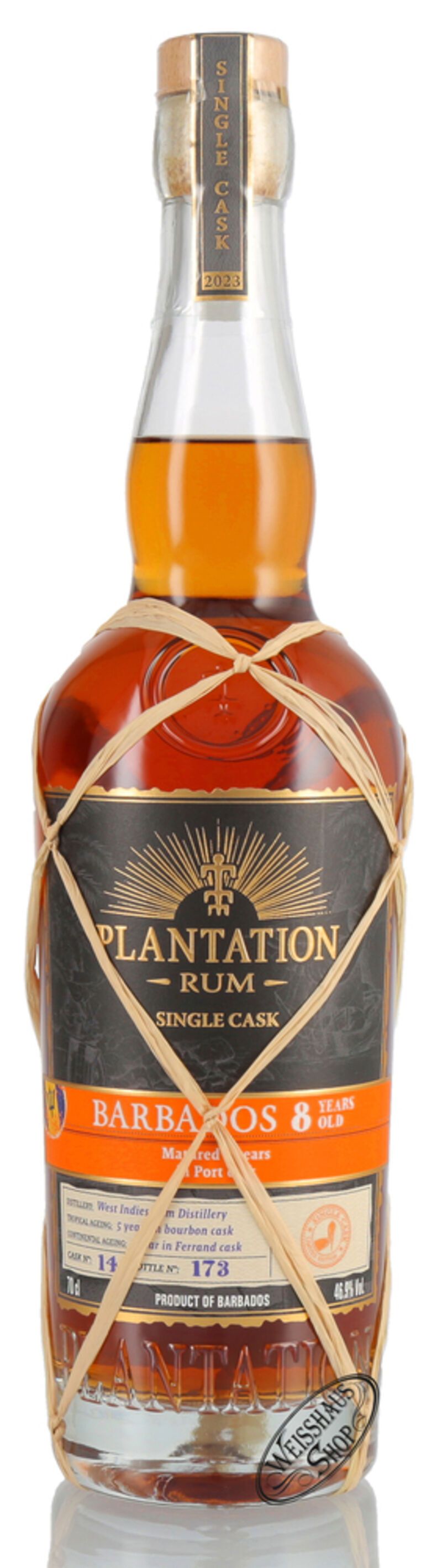 Plantation Barbados 8 YO Limited Edition Port Cask Finish Rum 46,9% vol. 0,70l Plantation Barbados 8 YO Limited Edition Port Cask Finish Rum 46,9% vol. 0,70l